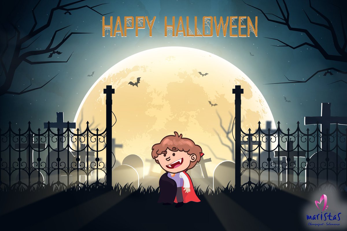 MSalCha's tweet photo. We wish you a Happy Halloween filled with special treats and lots of exciting tricks!!! 🎃 👻 
#maristassalamanca #maristas #halloween #halloween2021 https://t.co/SMoPpECSFr
