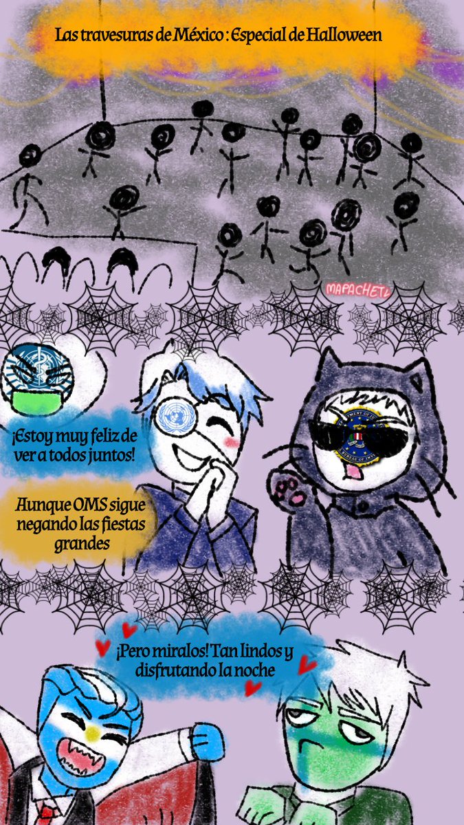 quetzalymapache's tweet photo. Hice un mini especial para no quedarme con las ganas
Espero que les guste...

LAS TRAVESURAS DE MÉXICO : ESPECIAL DE HALLOWEEN (PARTE 1) https://t.co/JD3BjrMIJi