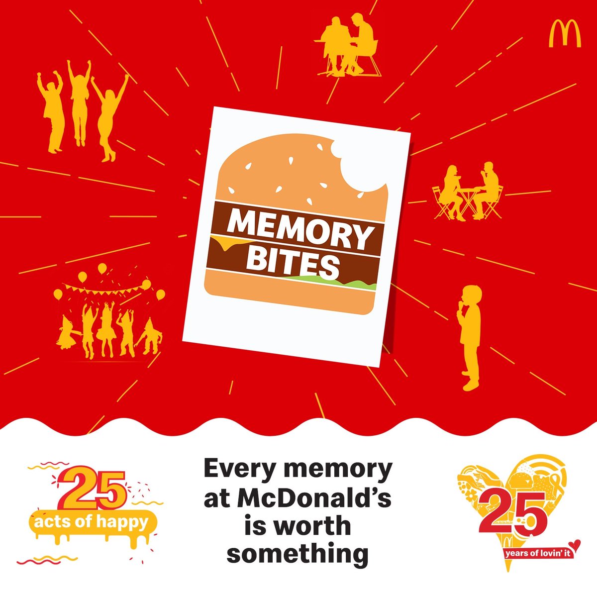 mcdonaldsindia's tweet photo. Whether it’s been a fun day out with school friends, birthdays or celebrating special moments, McDonald’s has probably found its way into your hearts one way or another. However big or small, we believe every memory is worth something. Watch this space for more! #25ActsOfHappy https://t.co/WyF59AnI5h