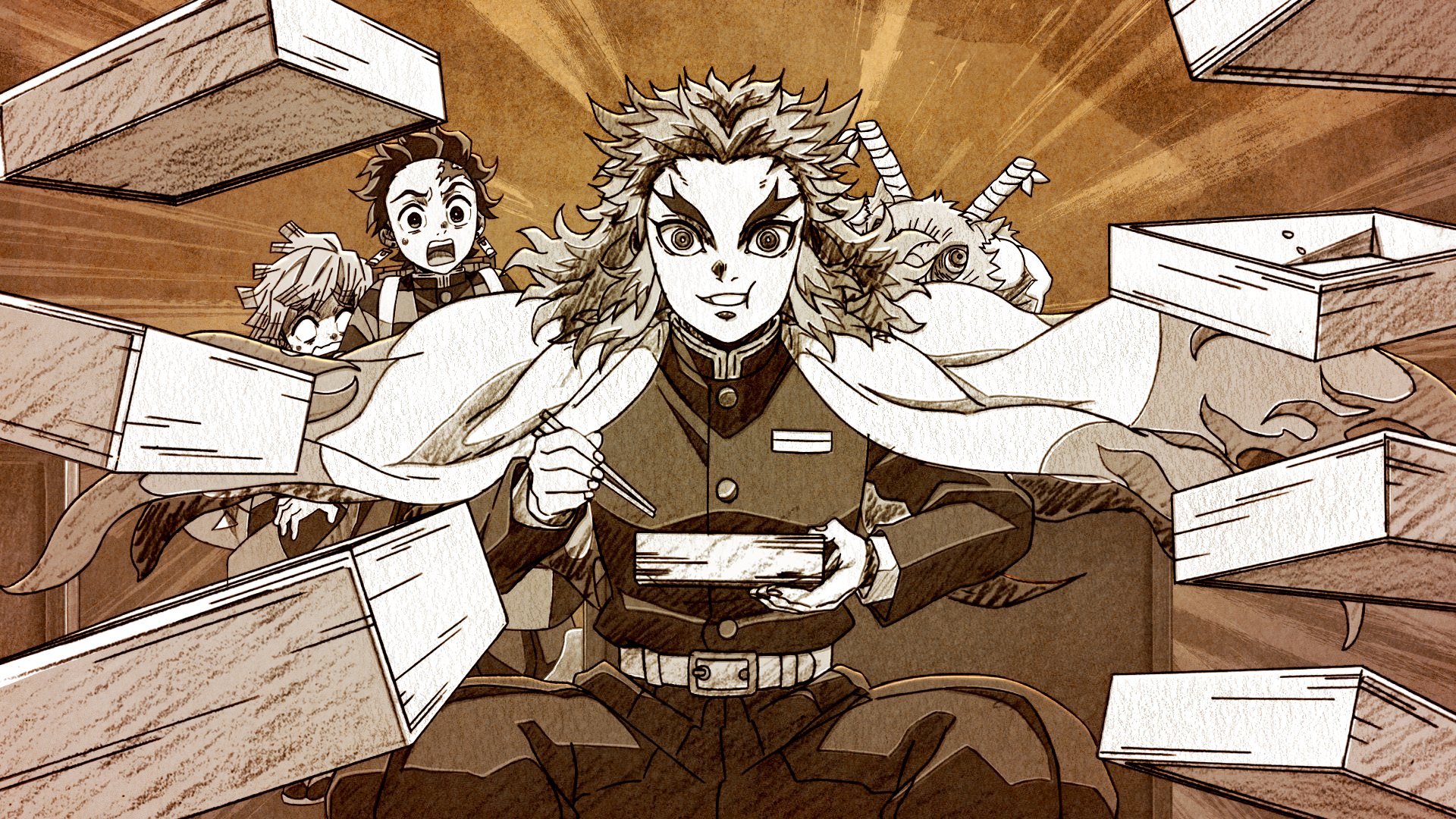 Ufotable イラストのご紹介 テレビアニメ 鬼滅の刃 無限列車編 第二話より 提供イラストをご紹介 鬼滅の刃 T Co Ic1ilkwghb Twitter