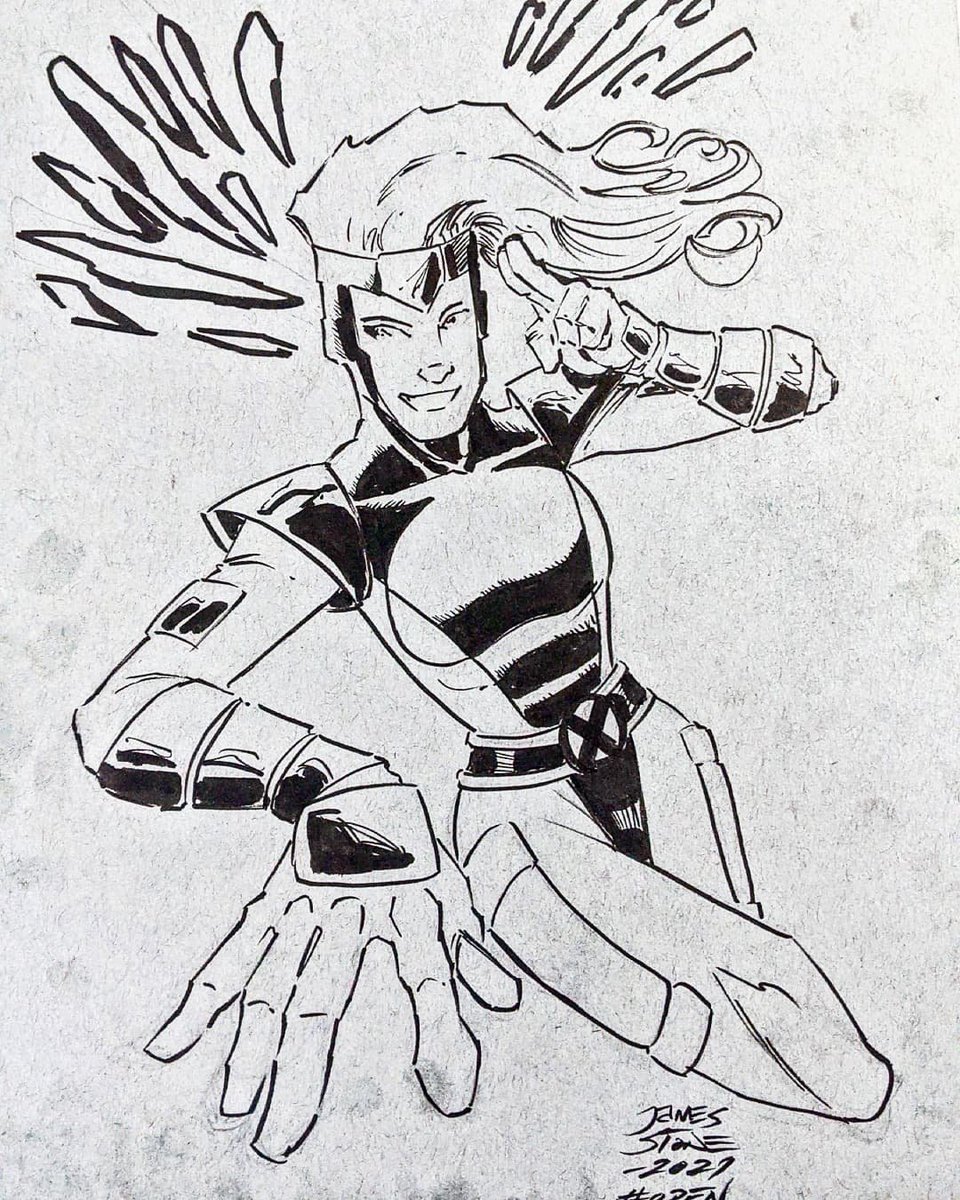 JamesLeeStone's tweet image. #INKTOBER 
Another day of trying to catch up.
Day 22 @inktober #fopen #JackKirby @therealstanlee #xmen #1 inspired by #meshellwaffleo #cosplay 😁 #marvel #PenSketch #MarkerSketch #OriginalArt #FORSALE #TalesToAstonish13  #openyourmind #OpenForCommissions #inktober2020