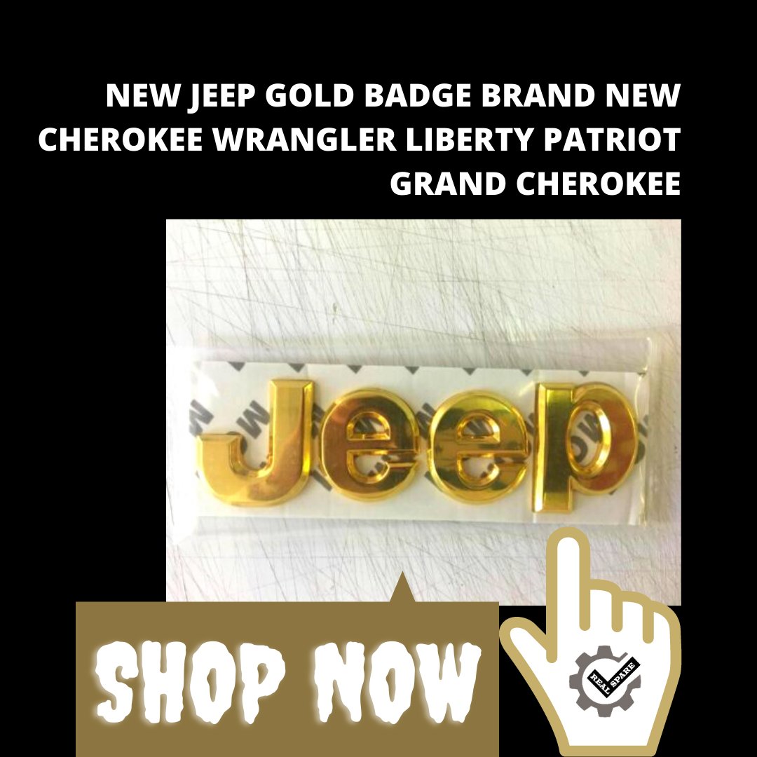 Realsparepart's tweet photo. New JEEP GOLD Badge Brand New Cherokee Wrangler Liberty Patriot Grand Cherokee
£6.25
https://t.co/yJddtNjLLJ
#realspareparts #RealSpare #spareparts #spares #jeep #jeepchallenge #jeepparts #jeepspareparts #jeepwrangler #jeeplove #jeepadventures #jeepaddiction #jeepaccessories https://t.co/d961VjFzqu