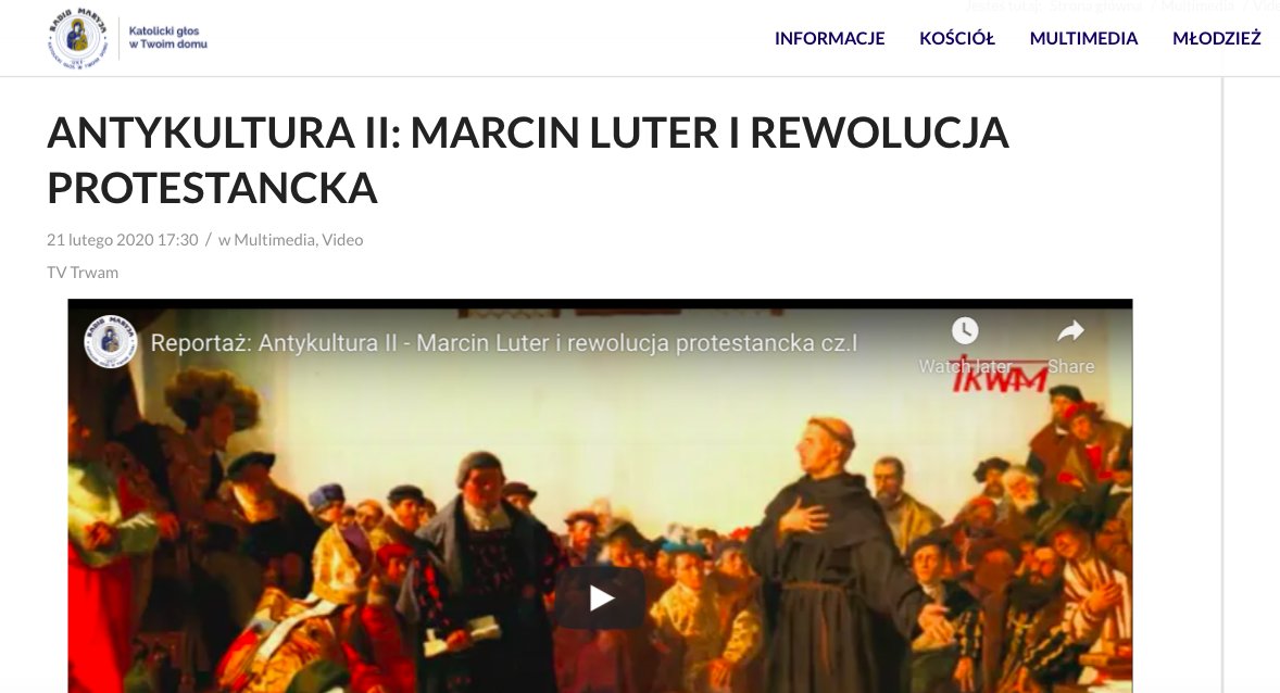 Tomasz5ek's tweet photo. Dziś Święto Reformacji. 504 lat temu tezy Marcina Lutra trafiły na drzwi kościoła zamkowego w Wittenberdze. 
Boża łaska, miłość bliźniego, wolność sumienia, walka z chciwymi świętokradcami - oto protestantyzm. 
To filar Zachodu, dlatego #Rydzyk #PiS i #Konfederacja go nienawidzą. https://t.co/bHbGRJrC6K