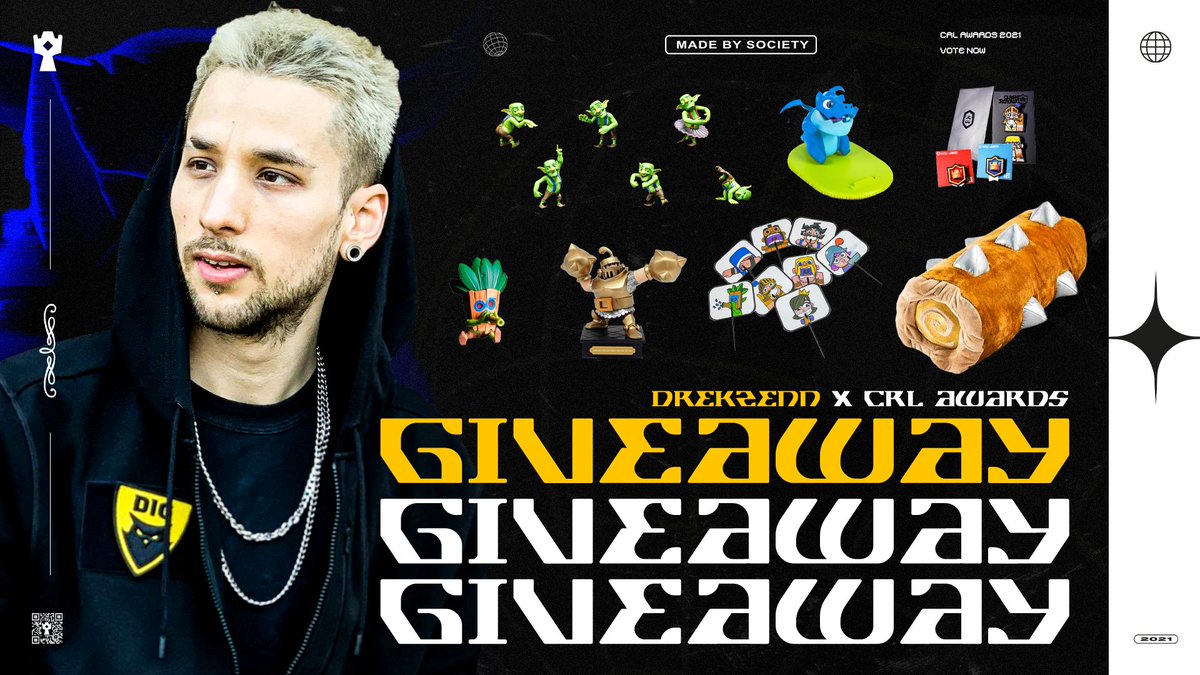 🌟SORTEO HISTÓRICO DE:🌟
🌟x2 Cajas de Supercell
🌟x2 Troncos
🌟x2 Figuras Goblins

✅REQUISITOS:
- Dar RT🔁y FAV❤️
- Seguir a <a href="/CRLAwards/">-</a>
- Seguir a @eRepresent_
- Seguirme <a href="/DrekzeNN/">Iarek Hoffmann</a> 

No te olvides de usar código DrekzeNN en la tienda!

⛔TERMINA EL 5 DE NOVIEMBRE⛔