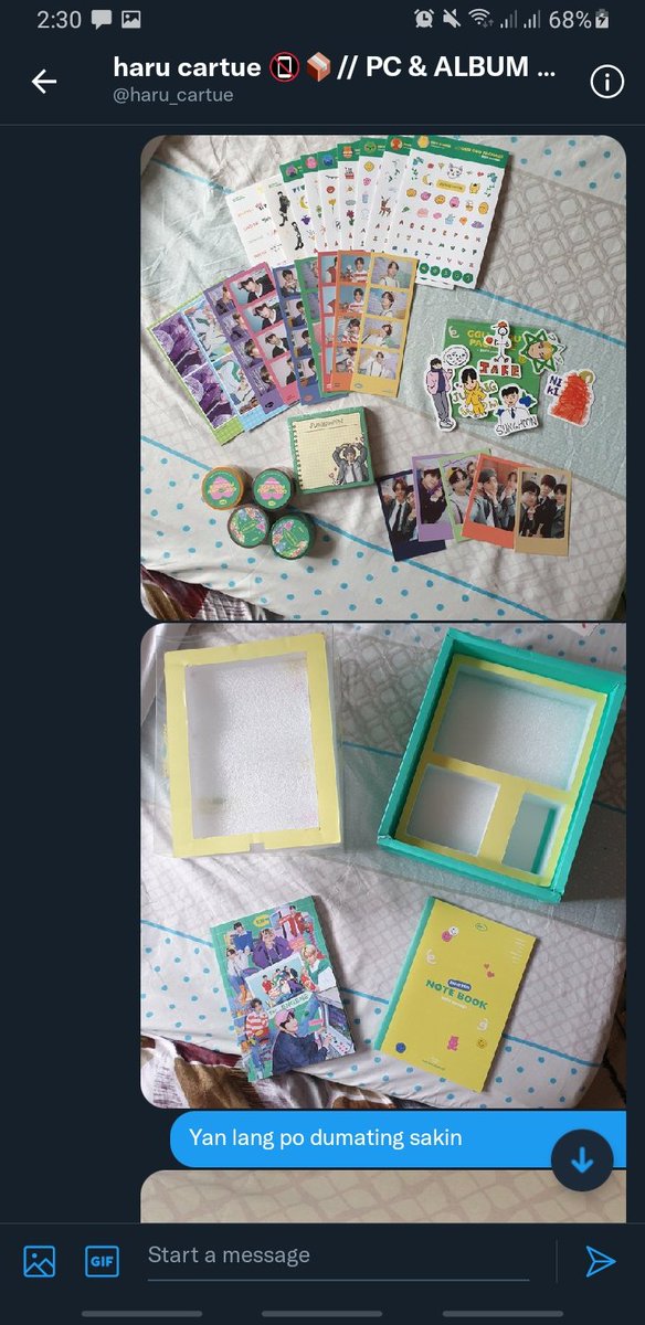 Taeyanashu's tweet photo. So ayun share ko lang yung transaction ko with @haru_cartue #HC_Feedbacks #HC_Proofs. Last September 9 to October 30. Eto yung inorder ko from them (first pic) and the Item i got is (2nd to 4th pic) separate kong binili yung bts V sowoozoo and bdo jake pc.
++ https://t.co/cCDkICXIwP