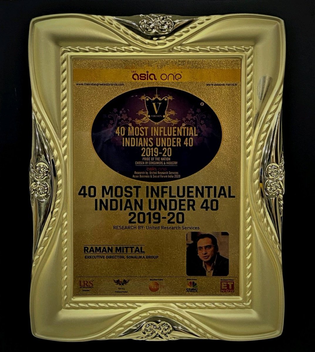 Many congratulations to Raman Mittal for winning Asia One 40 Under 40 Award for Most Influential Indian Leaders. The award testifies his leadership in steering International Tractors Limited on the growth trajectory.