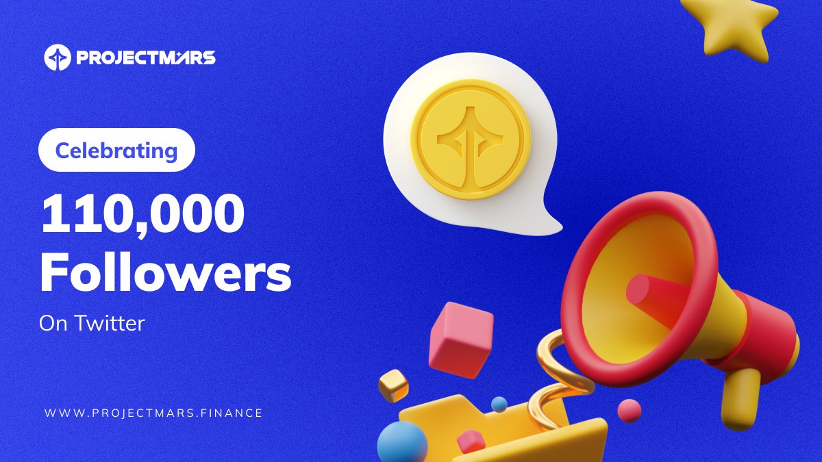 💎We’re giving away 11,000,000 $MARS in celebration of reaching 110K Followers on Twitter! @Twitter
 
Complete 3 steps to enter👇
1⃣Like❤️
2⃣Retweet🎉
3⃣Follow🥇

(MAKE SURE YOU’RE FOLLOWING SO WE CAN DIRECT MESSAGE YOU)

💸RANDOM AIRDROP to followers💸
#PROJECTMARS