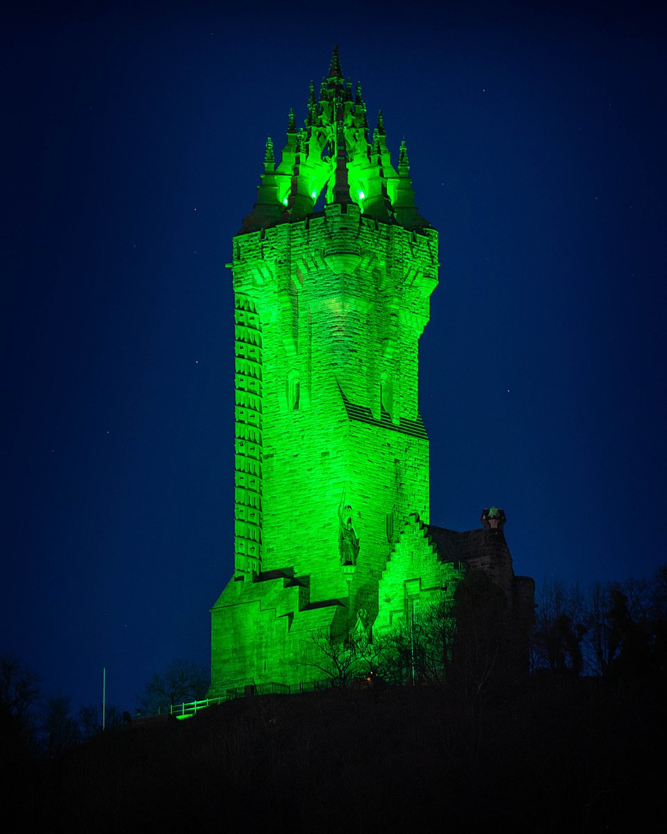 Today marks the start of the UN Climate Change Conference in Glasgow, #COP26 For the duration of the conference, the The National Wallace Monument will glow green as a display of our support in tackling climate change in #Stirling