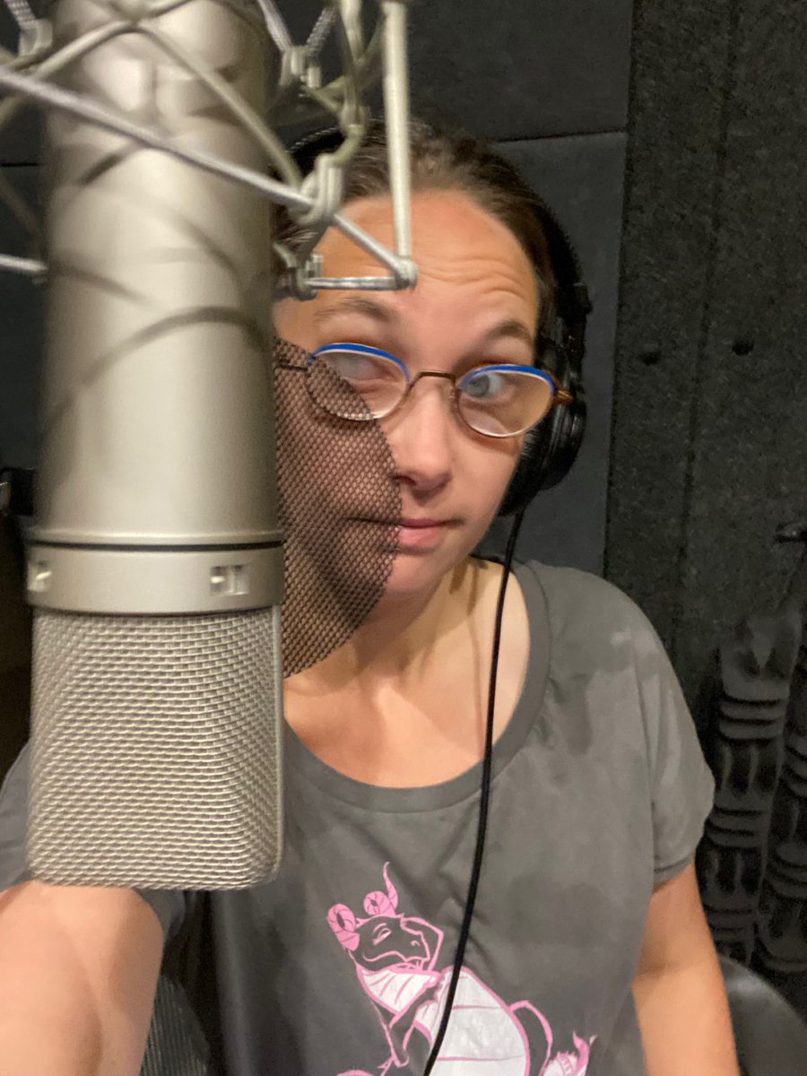 Check out this behind-the-scenes photo from when deafblind writer & professor #ElsaSjunneson (@snarkbat) recorded her audiobook #BeingSeen! Part memoir, part cultural criticism, part history, this must-listen explores the myths behind the concept of disability.