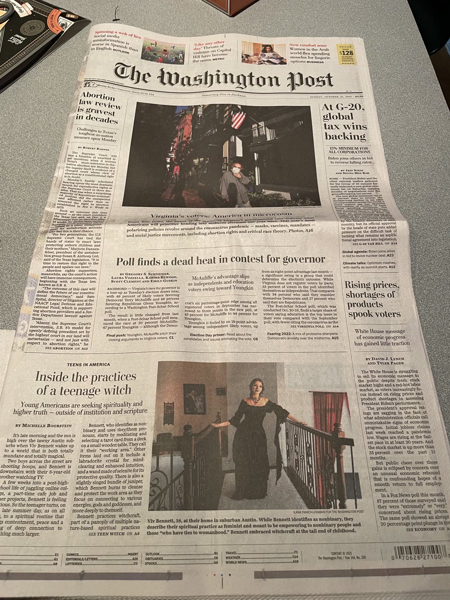 mboorstein's tweet image. The life of a teen witch on ⁦@washingtonpost⁩ A1 today! Nature-based, highly individualized spiritualities are only growing …
