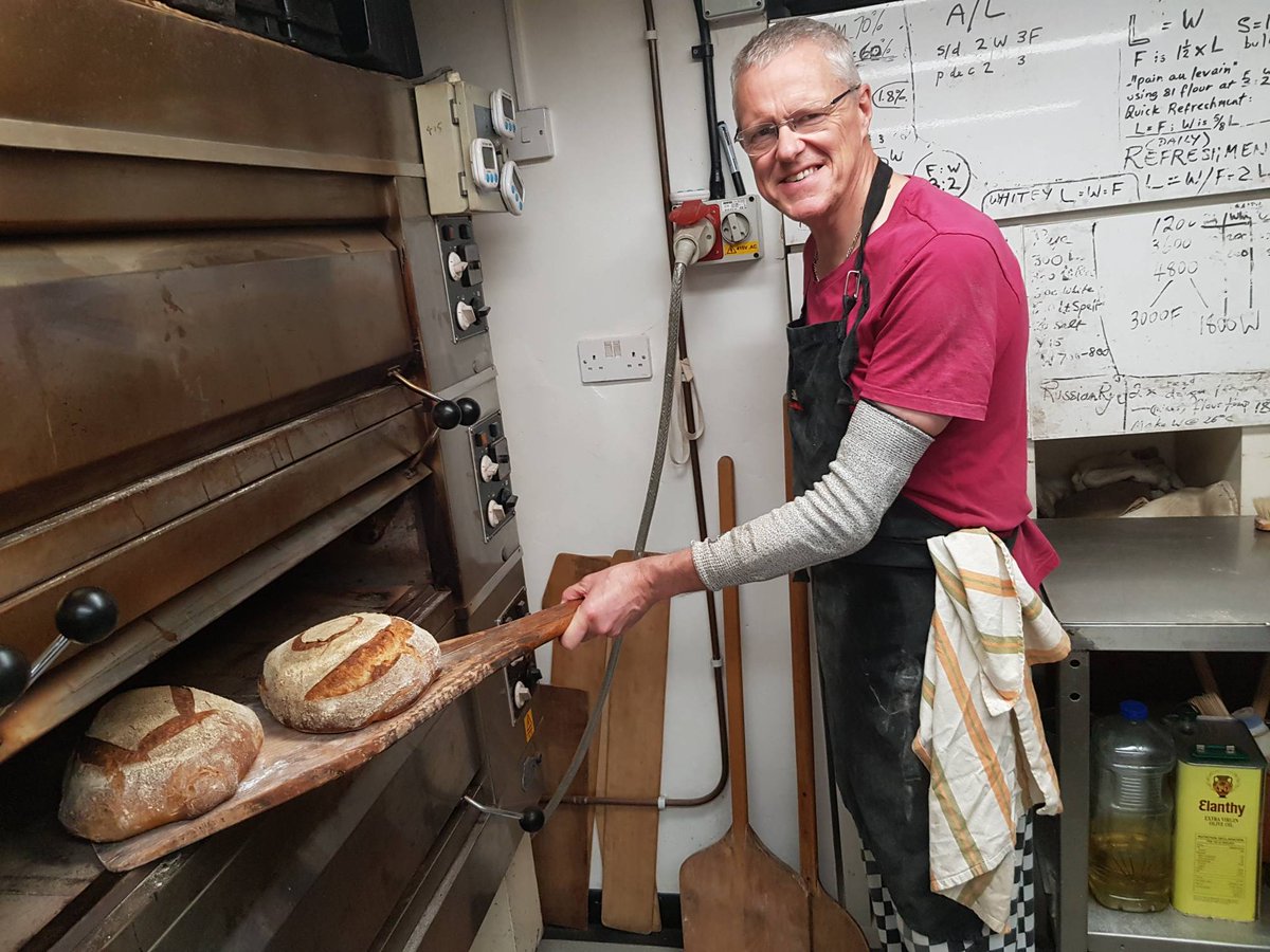 panaryuk's tweet photo. Martin Judd, baker. Began as the apprentice on my weekly baking day, stayed three years, leaving now as a very capable oven man. Thank you Martino for your good work! https://t.co/oJ3UdpRqR0