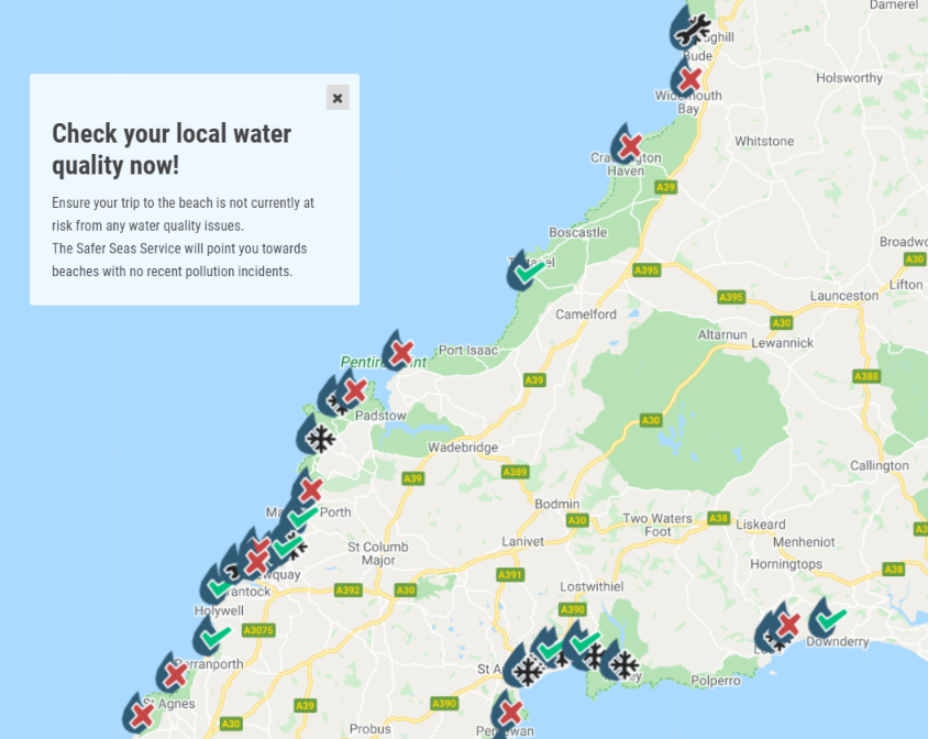 DavidstowInfo's tweet image. After last night's downpour the North #Cornwall section of the @sascampaigns #WaterQuality map has a very familiar look this morning. Lots of "red flags":

Davidstow.info/2021/10/more-p…

Please #PipeUp to #EndSewagePollution in #Kernow!