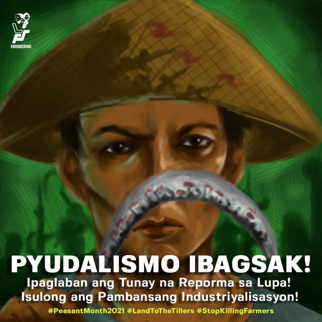 LFS_ENGG's tweet photo. Bilang mga Inhinyero ng Bayan na sinusulong ng pambansang industriyalisasyon, mahalaga ang tunay na reporma sa lupa. Ito ang nagiging batayan para maitatag ang mga pambansang industriya.

Tingnan: https://t.co/bp90nbFJJE

#PeasantMonth2021 #LandToTheTillers #StopKillingFarmers https://t.co/mI9sFlDPk5