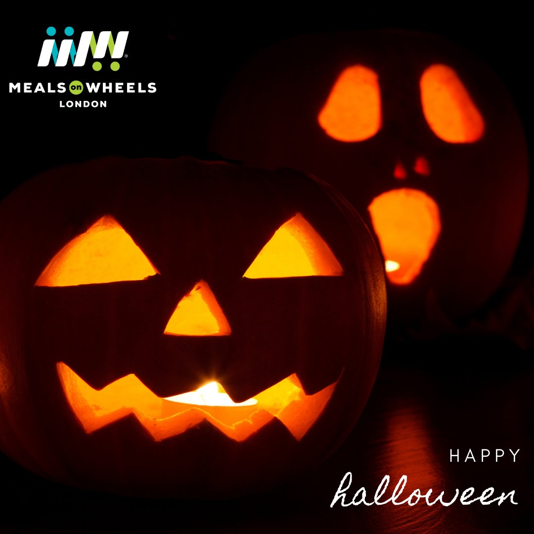 Happy Halloween! Wishing our neighbours, friends, and clients a safe and spooky time. What's your favourite halloween treat? #MOWL #mealsonwheelslondon #mealsonwheels #happyhalloween #dogood #charity