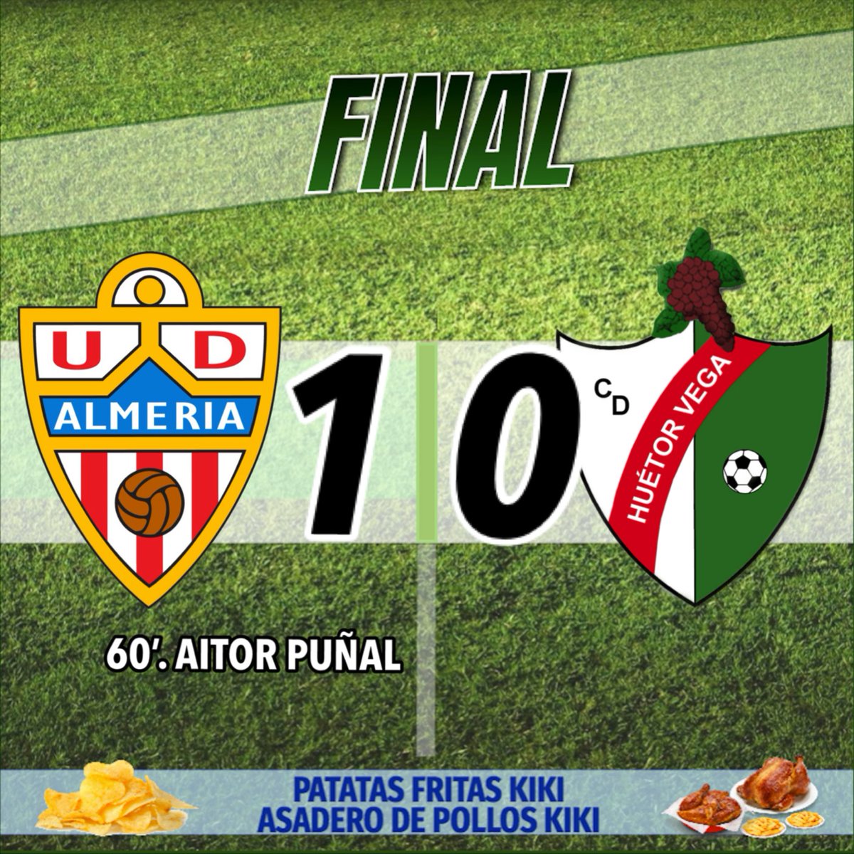 CD_HuetorVega's tweet photo. Final del partido en el Anexo al 'Estadio Juegos Mediterráneos' de Almería.

@AcademiaUDA 1-0 @CD_HuetorVega

#UDABHuétorVega https://t.co/jUEAUMEB5g
