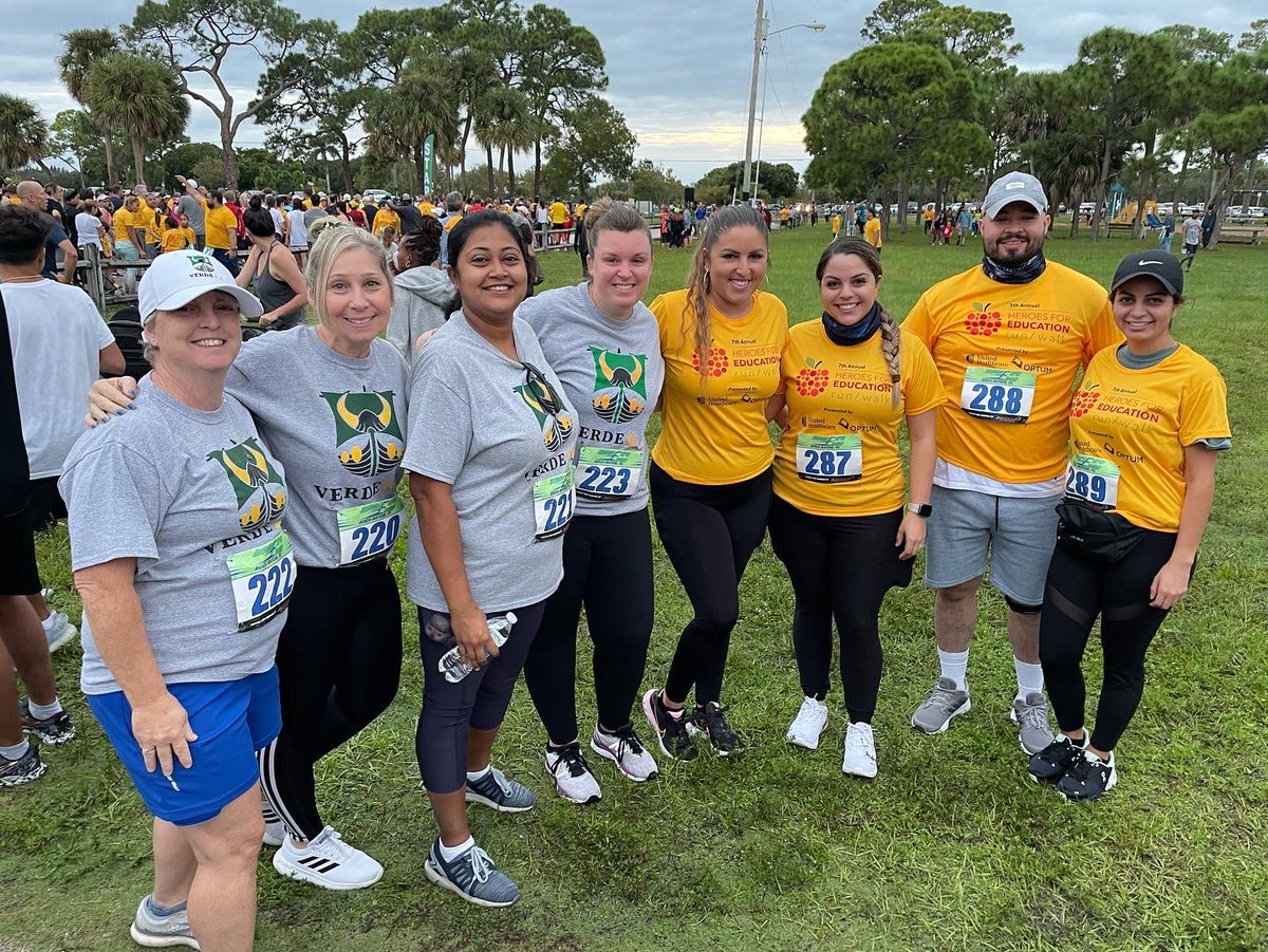 ChristyAliaga's tweet photo. Team Verde K-8 running Heroes for Education 5k! https://t.co/CPDnriTh9p