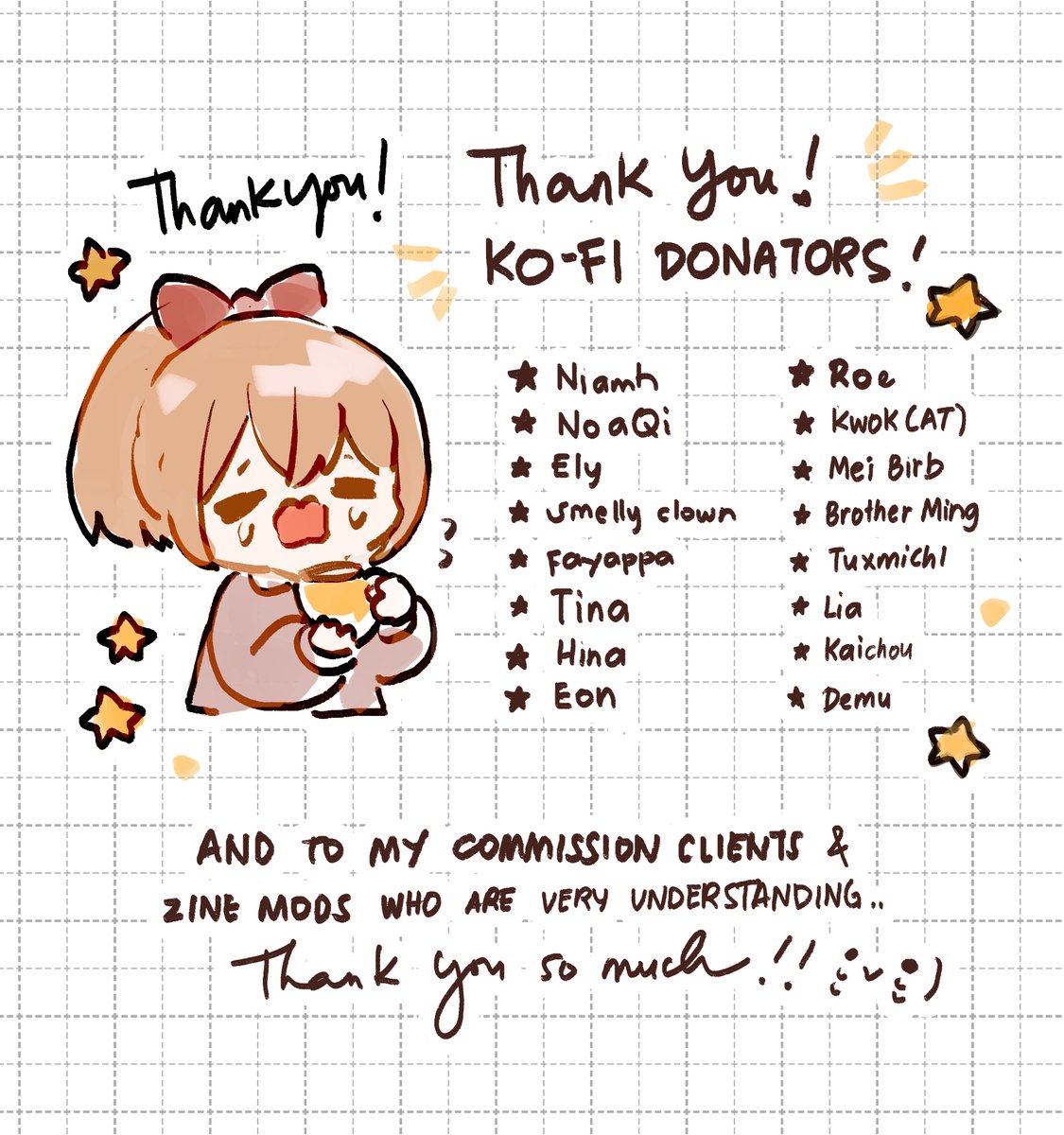 Thank you so much  。゜(゜ノД`゜)゜。 