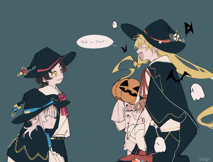 「trick or treat!」 #お絵描き企画_おとぎの国のハロウィンパーティー 