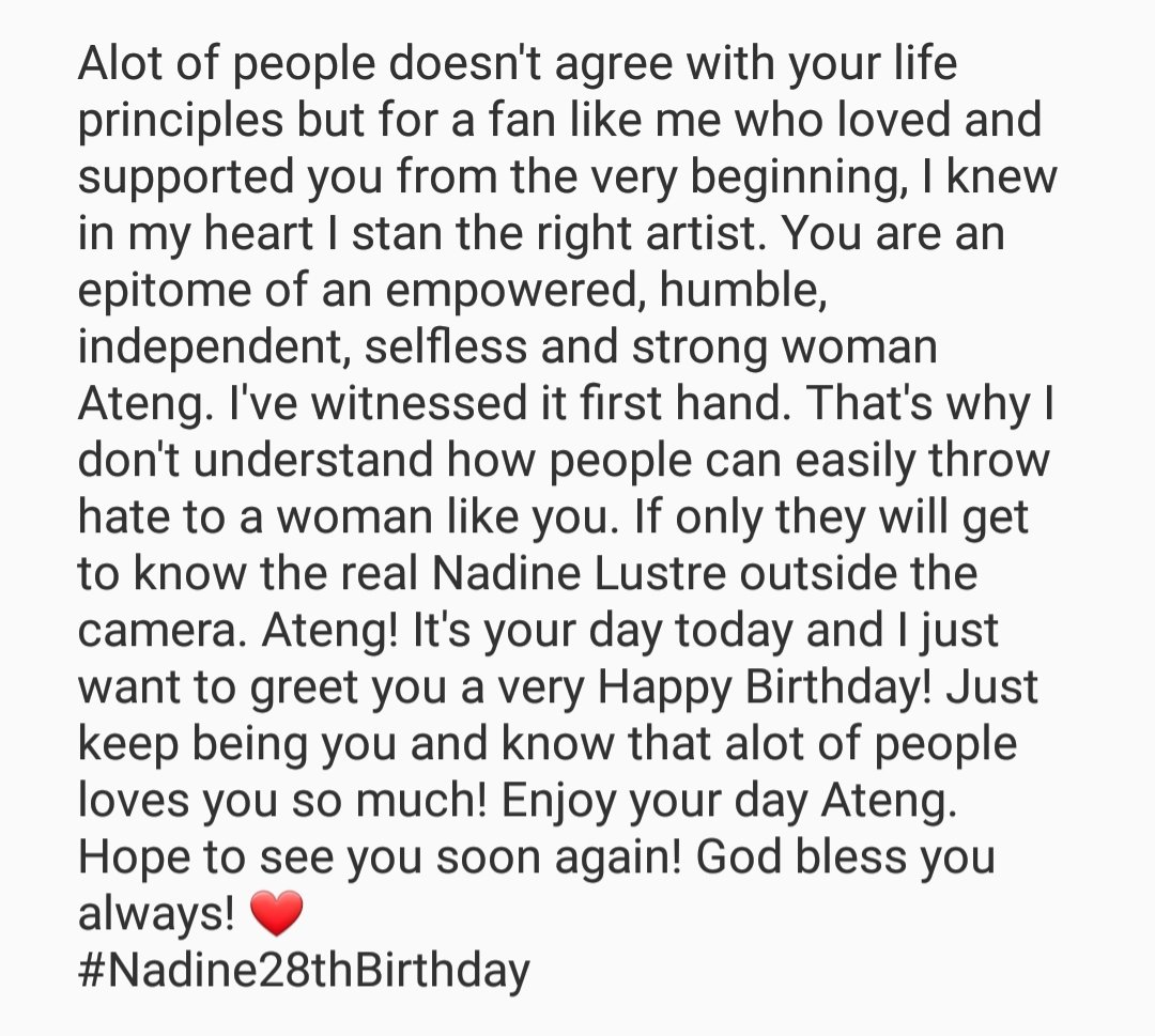 itsmeyhelle's tweet photo. Happiest birthday Ateng! Know that I will always love and support you no matter what! Enjoy your day! Love you Ateng! @hello_nadine 
#Nadine28thBirthday https://t.co/84ScL7aybn
