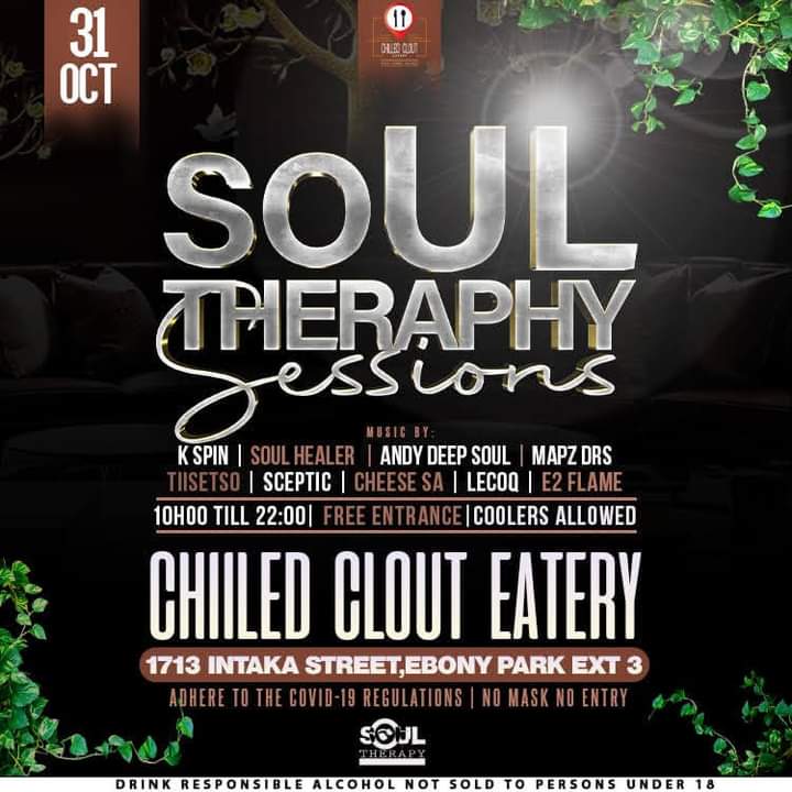 JustLecoQ's tweet photo. It's my bros @SoulHealer_Dj Soul Therapy Sessions 🎶 at my bros @MapzDRS Chilled Clout Eatery 🍔, 1713 Entaka Street, Ebony Park Ext 3. Such a great day!
Please come through &amp; have a great time! 
We also recoding lives mixes 🔥🕺🙏🏽 https://t.co/7mMr7cmN3b