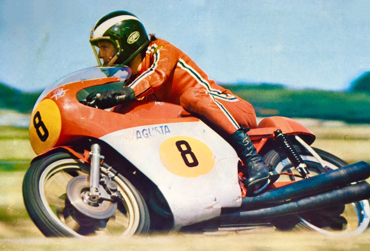 MVAGUSTAracing's tweet photo. Phil Read - MV AGUSTA 500. Campeón del Mundo 1973. https://t.co/qkRdGSeoja