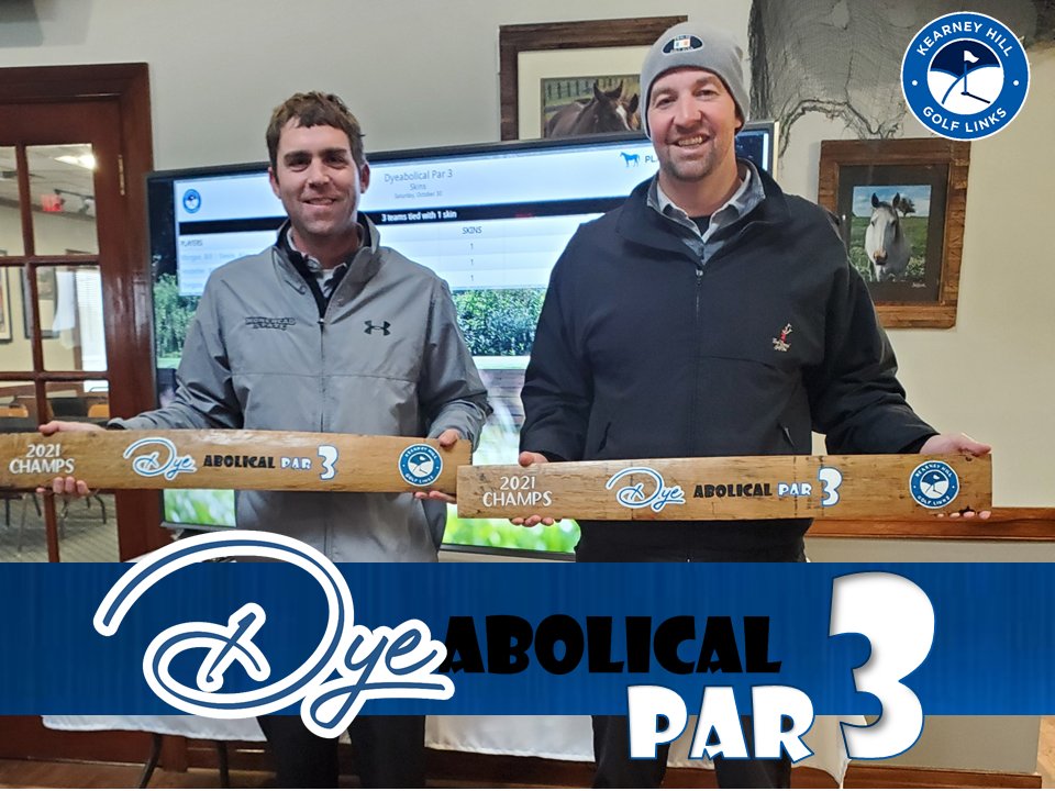 Playgolflex's tweet photo. "Dye"abolical Par 3 - Final Results

Congratulations to Matthew Martin and Bradley Sutherland on the win

Another big shout out to Bill Hostetler who made a Hole in One on the 10th hole today!

For all final results visit the tournament page at https://t.co/jgdZpa6mS0 https://t.co/AwYFw2gLJj