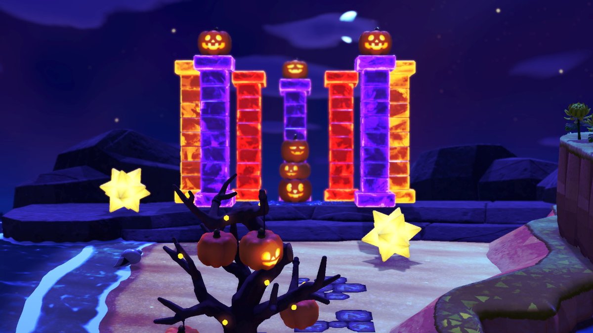 夢番地更新しました！ハロウィン2021ver. DA-1357-7702-7479 #あつ森 #あつ森夢番地 #ACNH