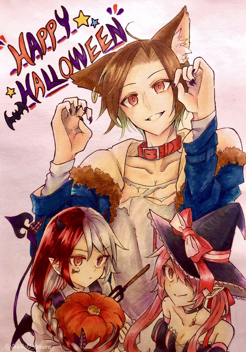 🎃Trick or Treat🎃

#終わりのセラフ #キ・ルク 
#レスト・カー  #クルル・ツェペシ
