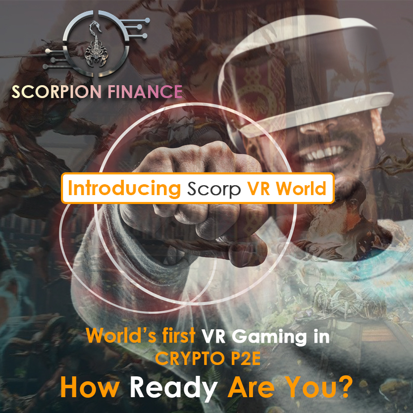 ScorpionFinance's tweet photo. World's First VR Gaming in Crypto P2E!
We are making HISTORY!
Check the Gameplay here: https://t.co/mIIh57arNS
https://t.co/RMVY6VDzLz
#scorpionfinance
#ScorpFin
#cryptocurrency
#Crypto https://t.co/9LIeO0SH2z