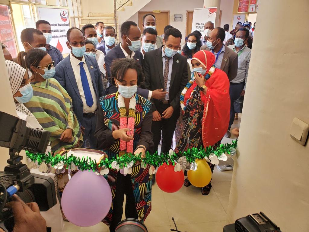 የጂግጂጋ ደም ባንክ የBSIS(blood Safety Information System)ዶ/ር ሊያ ታደሰ ተመርቆ አገልግሎት መስጠት ጀመረ።