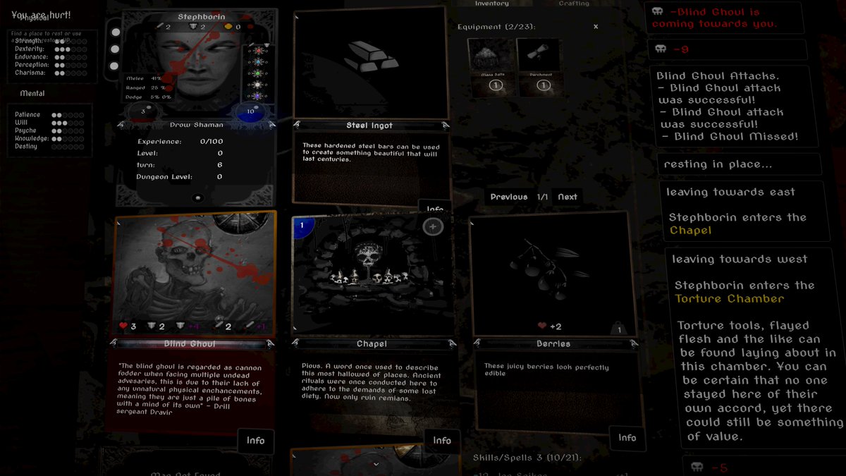 nospoonnocake's tweet photo. Couldn't ask for better timing for beta test release of Ethernalis than #Halloween right? :D

read the latest #gamedev blog here and download a free copy: https://t.co/7ELAFxmvuy

#roguelike #gamedev #RPG #darkfantasy #indiedev #fantasy #indiegaming https://t.co/WOBj1dLUdG