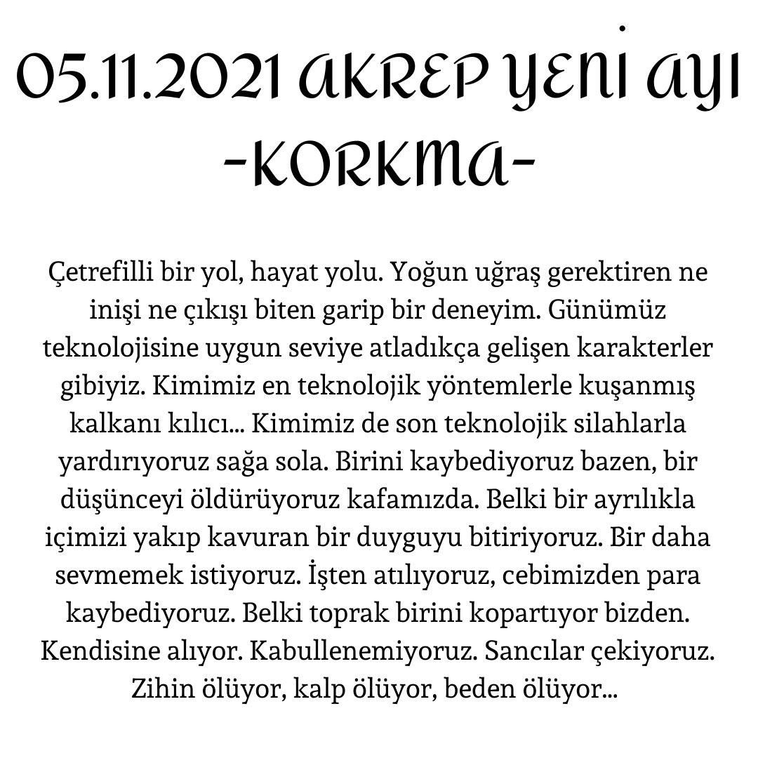 05.11.21 #akrepyeniayı Önümüzde Akrep Boğa Aslan ve Kova burçlarını yakından ilgilendiren bir 18 ay var. Hazır mıyız? Katkı olması dileğiyle…