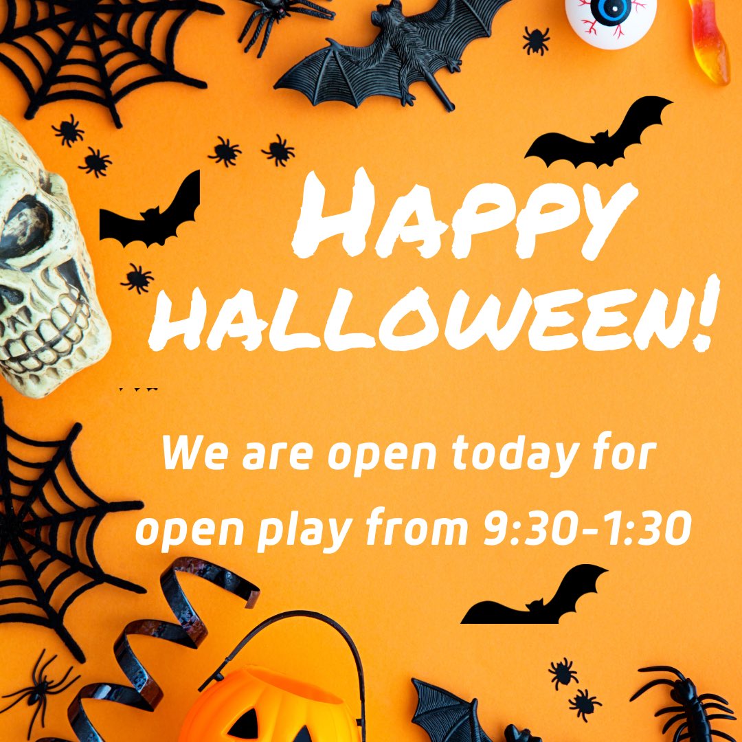 Happy Halloween and Happy Birthday to our owner <a href="/Suzy4Smithfield/">Suzy Alba</a> ! We’re open today from 9:30-1:30 for open play!