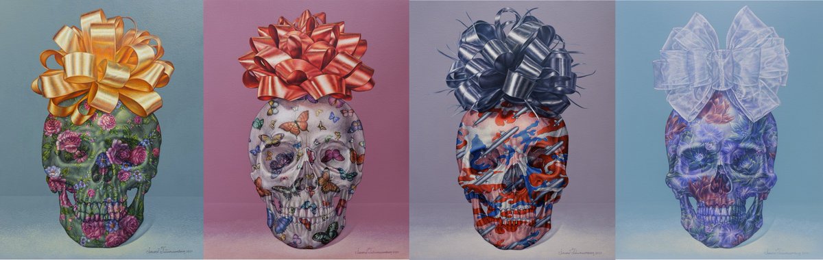 TOP_JIRAPAT's tweet photo. Happy Halloween Day! 2021 💀💀💀💀
(This series was collected by a Thai collector.)
#thaicontemporaryart #popart  #Curator  #CollectorNFT  #artcollector  #top_jirapat #Cryptoart  #cryptoartist  #NFTs  #NFTCommunity  #NFTshill #nftart  #NFTartist  #Skull #DEAD #gifts #artcollector https://t.co/oRVP63Soee