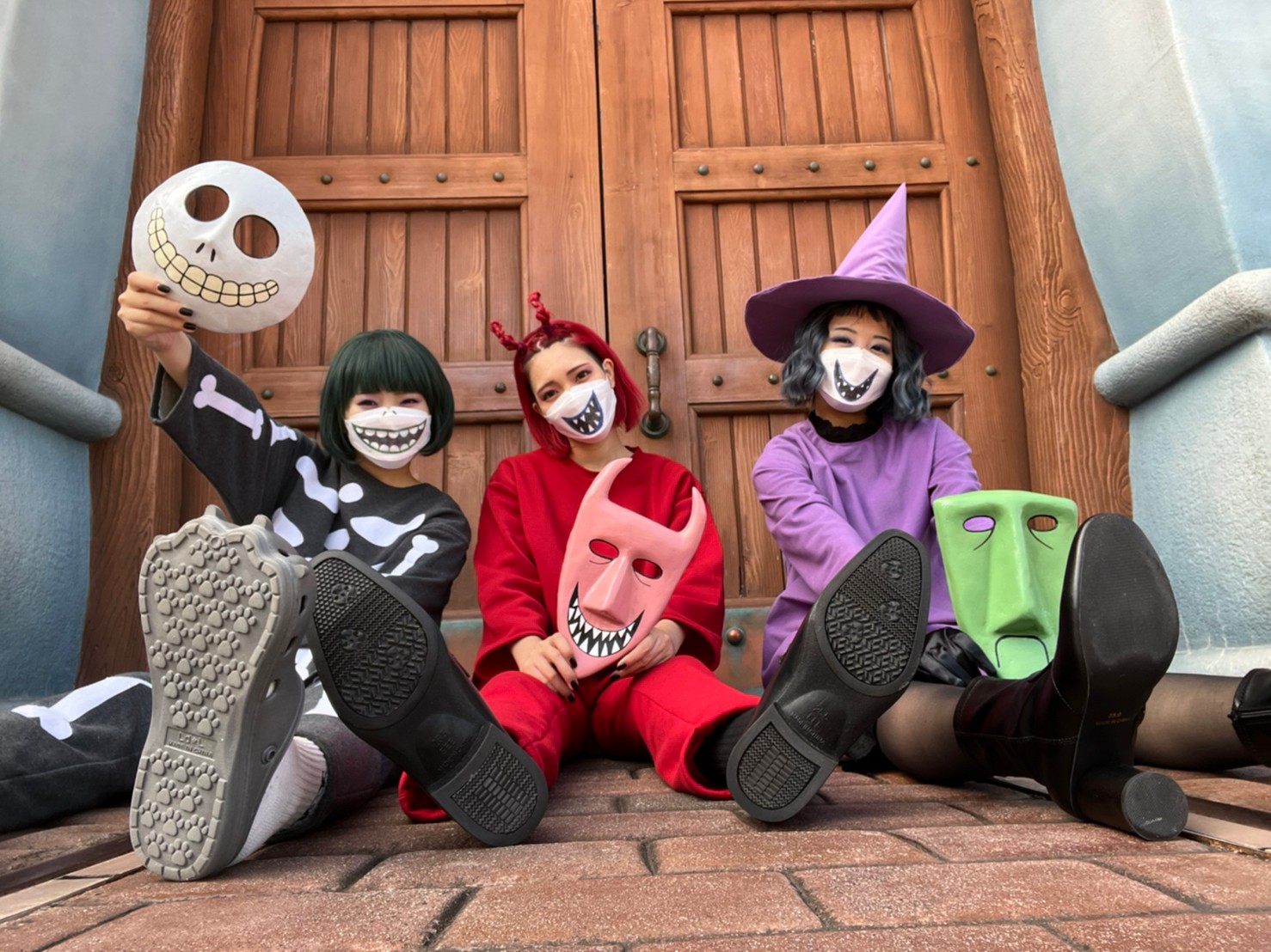 ロックショックバレルショックお面コスプレDハロナイトメアディズニー