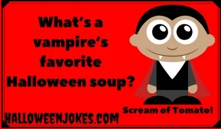 HalloweenJoke's tweet photo. #halloween2021 #HalloweenJokes 
What's a vampire's favorite Halloween soup?
Scream of Tomato! https://t.co/GrCbQ9yeHw