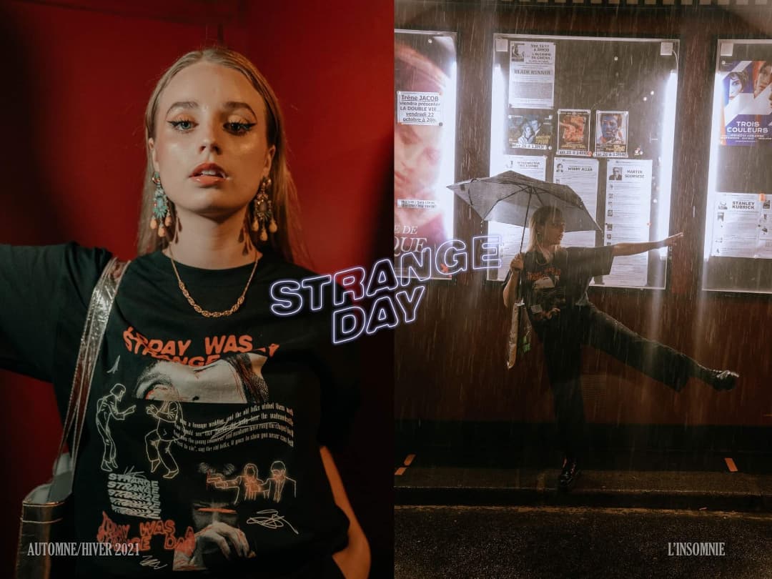 strangedayshop's tweet photo. Premier extrait de la collection "L'Insomnie" !
C'est un hommage à Quentin Tarantino, une de mes inspirations principales dans la création. Vous kiffez ?
Dispo le 5 novembre ! 
📷 : @AlexandrineSnd (la best, faut le savoir) https://t.co/XWpL64XuaK