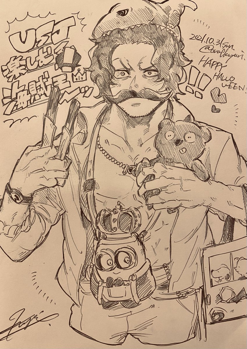 満喫するロジャ～せんちょ🌎💓らくがき❣️ 