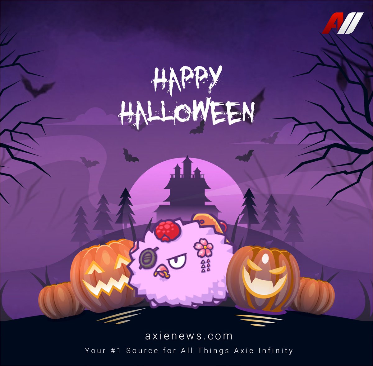 axie_news's tweet photo. All of us at AxieNews wish Lunacians everywhere a Happy Halloween 🎃 Remember to spread love always!
Your #1 Source for All Things Axie Infinity cares. 😊
#halloween2021 #AxieNews #AxieInfinity #Lunacians #NFT 💀 https://t.co/OxJDaxzUGQ