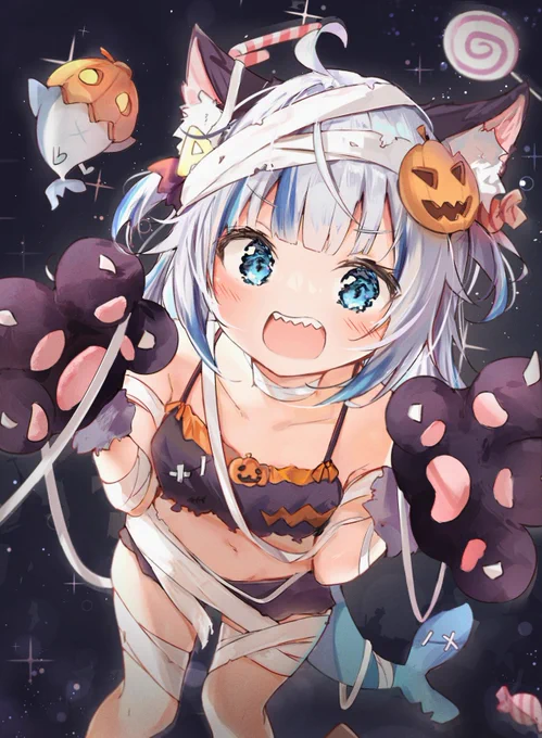 Trick or Treat!🦈🎃
#gawrt 