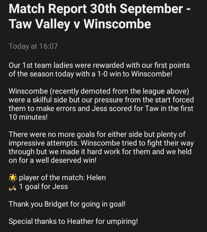 TawValleyHC's tweet photo. #ResultsRoundUp
Mixed fortunes this week, spirited performances and first points on the board!
We keep fighting, we are #smallyetmighty
#blackandgold #wearetawvalley #watchyour1s #watchyour2s #comebackbrighter #the12thman @swsportsnews @TheHockeyPaper https://t.co/jWwEIHxJeQ