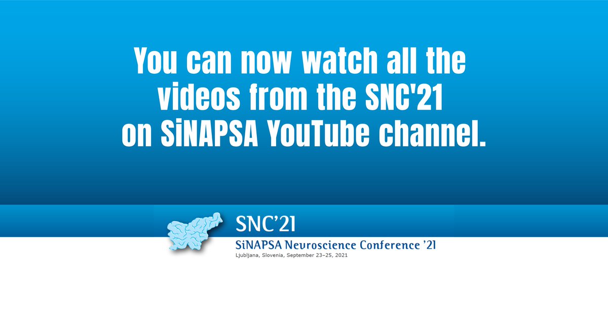 Sinapsa_'s tweet photo. Posnetki predavanj z letošnje SiNAPSINE nevroznanstvene konference (SNC'21) so dostopni na našem YouTube-kanalu [https://t.co/hPmyDUrU9o]. https://t.co/JT4o6hfUT0