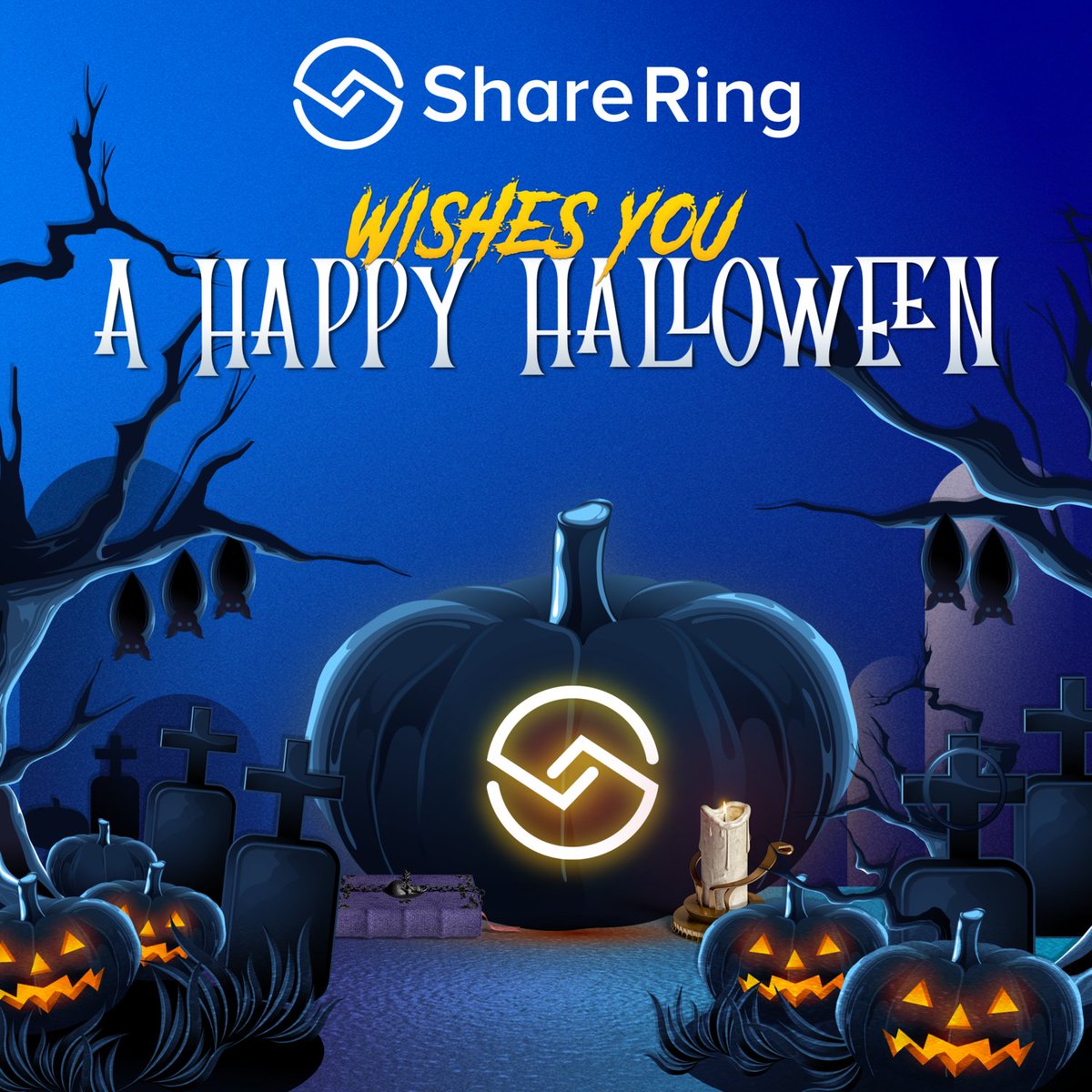 ShareRingGlobal's tweet photo. ShareRing wishes you a Happy Halloween 🎃👻 https://t.co/4y4ZLY7x9j