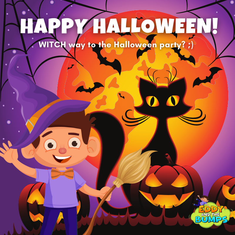 bumps_bottom's tweet photo. Happy Halloween!

WITCH way to the Halloween party?👻🎃

#BottomBumps #EddyAndTheBumps #HappyHalloween #Game #Halloween https://t.co/yR6VLygtYN
