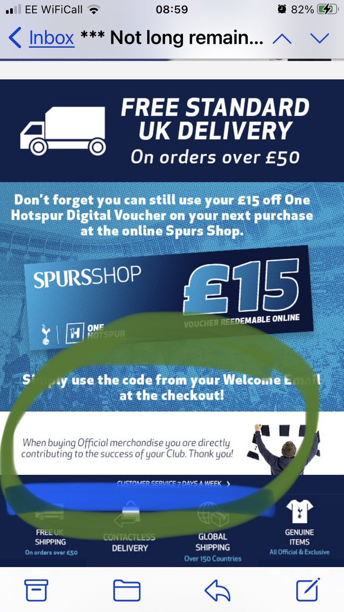 foreverTHFC's tweet photo. @B_C_Jackson Like when you get emails daily from spurs - I’d say 75% of peeps at the game yesterday had something spurs on - where’s that contribution to our success??? Successfully in Enic and levy’s bank accounts I’m guessing !!! Reinvestment my arse !!! #ENICOut #LevyOut #muggingusoff https://t.co/sge8Ys0PMH