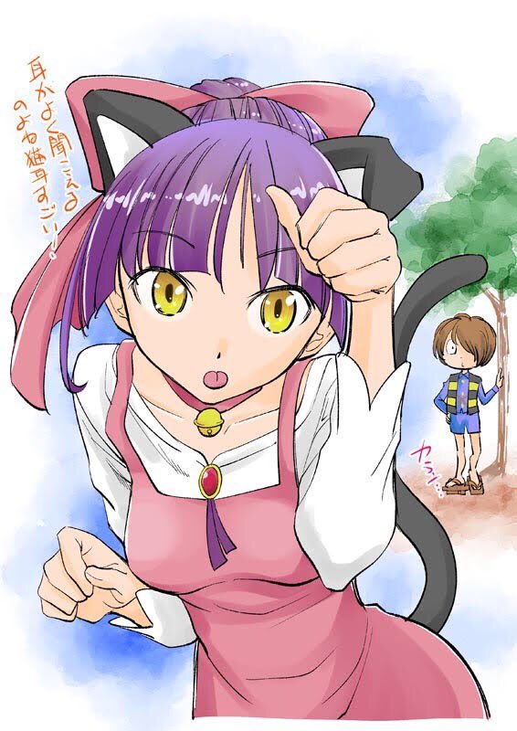 #ハロウィン 過去絵ですがねこ娘。 