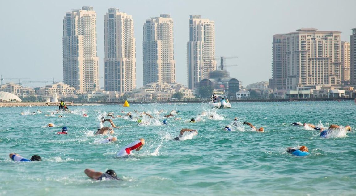 QatarTriathlonF's tweet photo. Katara Triathlon 2021
Swimming 🏊‍♂️ 
#qatar #swim #doha #worldtriathon 
@kataraqatar @worldtriathlon @JoaanBinHamad @qatar_olympic @beINSPORTS @alkasschannel @GulfTimes_QATAR @PeninsulaQatar @drmalkuwari @drnsalmohannadi https://t.co/uVXJnw1ERc