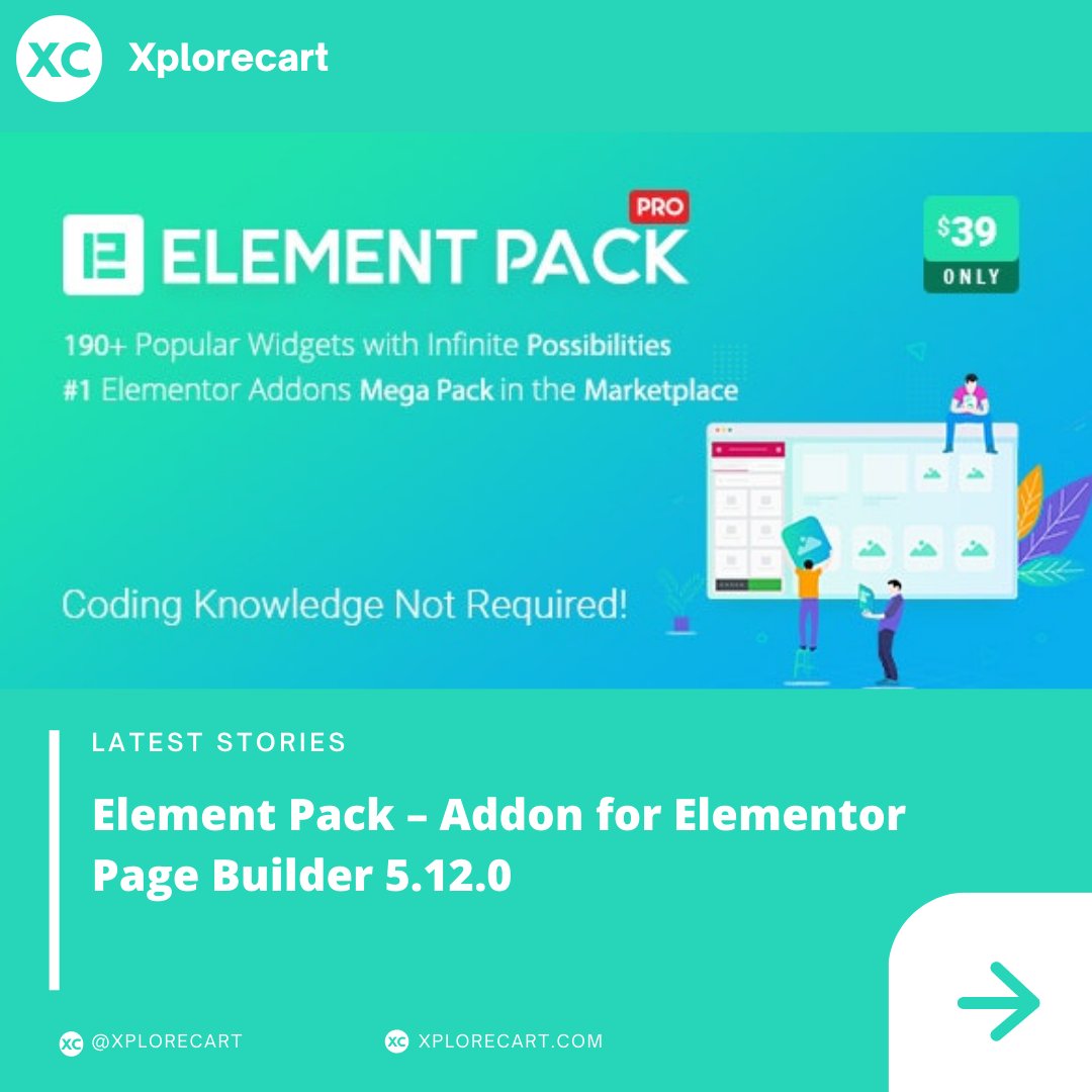 XploreCart's tweet photo. Element Pack Nulled Ultimate essential addons for Elementor Page Builder with...read more
https://t.co/KsFJYHcWG3

#xplorecart #nulledaddon #freedownload https://t.co/55XjpkIQ2X
