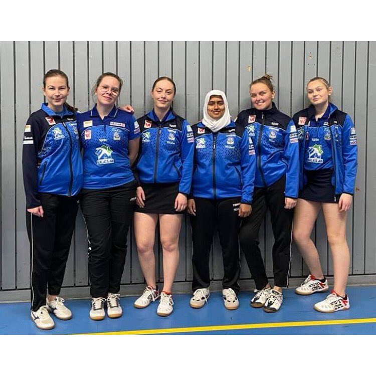 widaadgukhool's tweet photo. Debut in Div 1 for Ås on 16-17 of October. Team grabbed 1p and I have 9-0 in singles 💪🏽💙 #latepost https://t.co/LnkqYvO71o