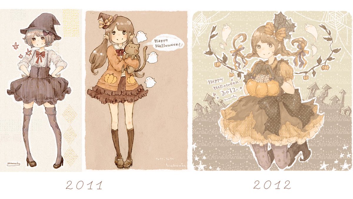 毎年描いているハロウィンイラストが10年分たまったので、
今回は集合させてみました🎃
おばあちゃんになっても描き続けたい☺️ 